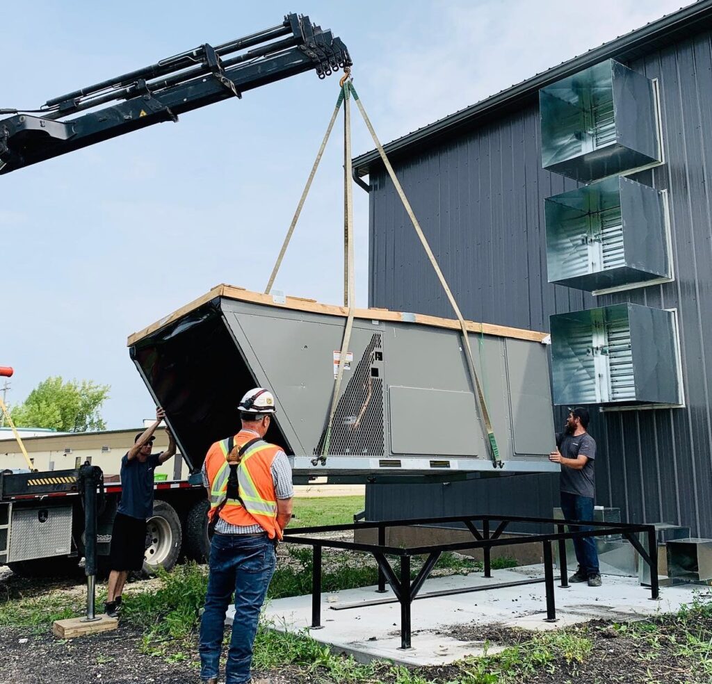 Outdoor HVAC placement